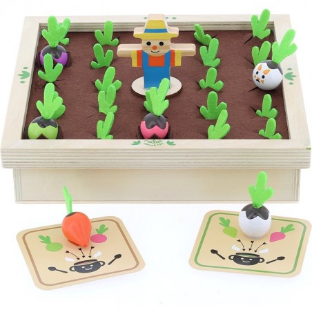 Mémotager Jour de récolte, Jeu de mémo bébé, Mémo en bois - Vilac