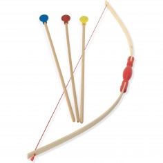 Arc démonté et 3 flèches en bois, Tir à l'arc pour enfant - Vilac 2
