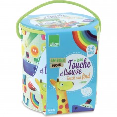 Touche & Trouve, Jeu de reconnaissance tactile en bois - Vilac 2