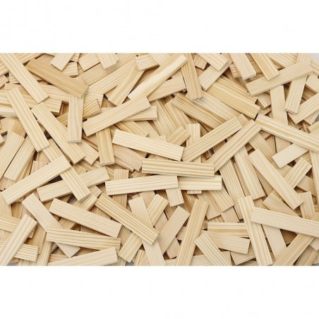 Batibloc Classique 100 Planchettes en Bois - Jeu de Construction - Vilac
