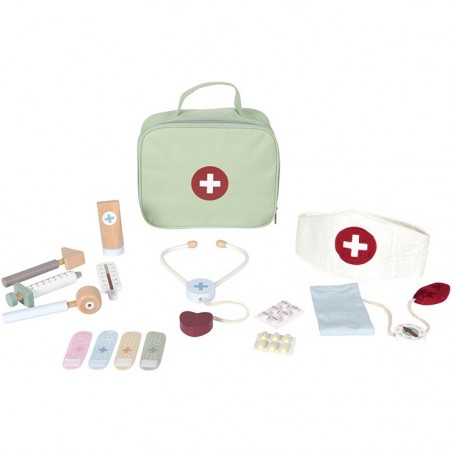Mallette de docteur avec accessoires en bois - Little Dutch