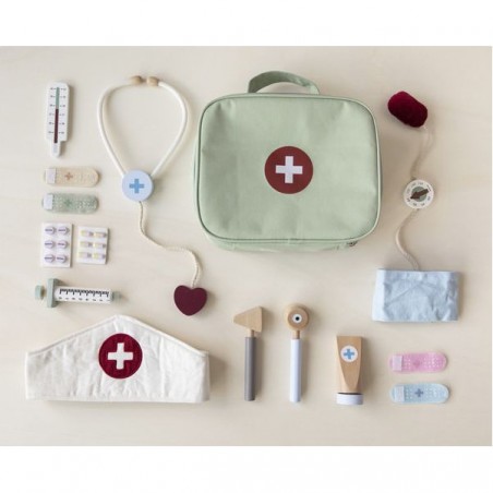 Mallette de docteur avec accessoires en bois - Little Dutch