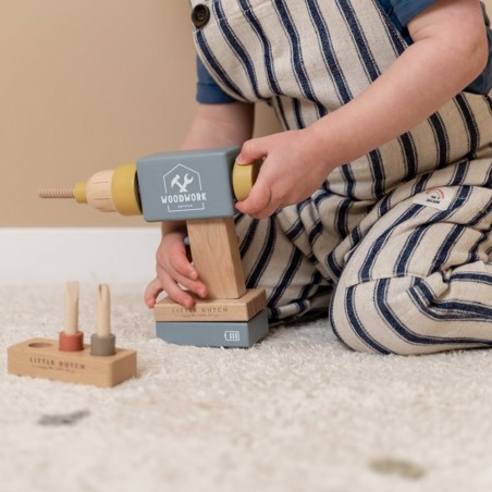 Perceuse jouet en bois - Little Dutch