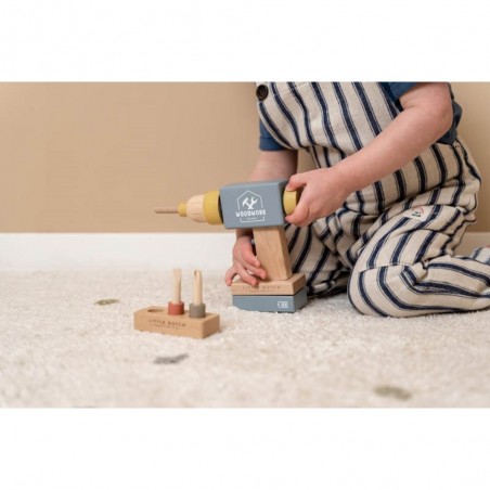 Perceuse jouet en bois - Little Dutch