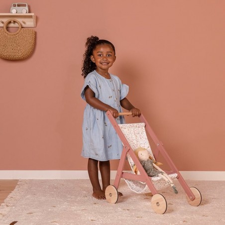Poussette pour poupée en bois Fsc - Little Dutch