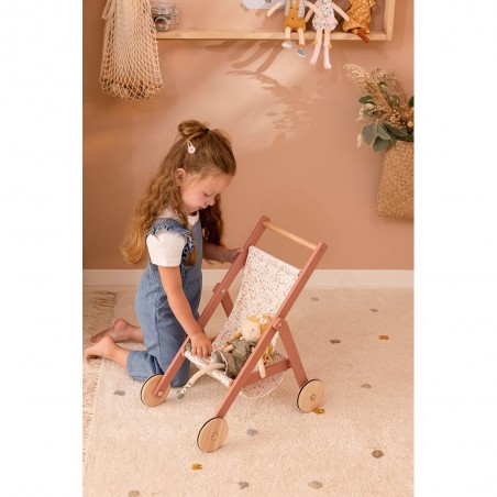 Poussette pour poupée en bois Fsc - Little Dutch