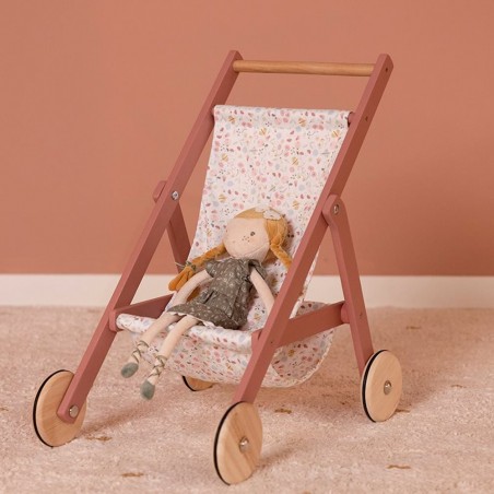 Poussette pour poupée en bois Fsc - Little Dutch