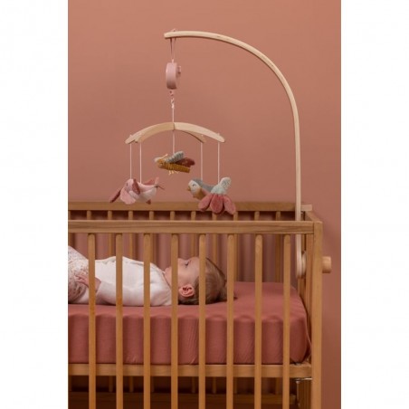 Mobile musical en bois Flowers and Butterflies - Little Dutch