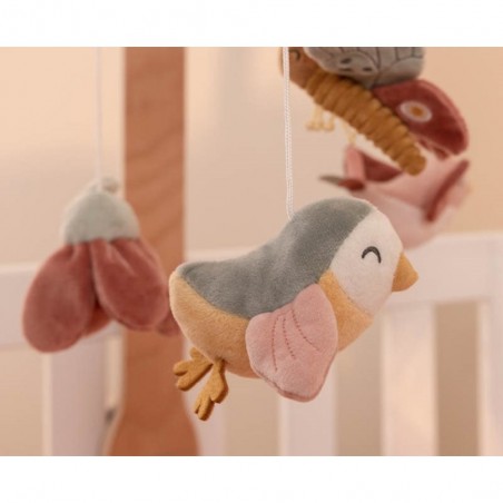 Mobile musical en bois Flowers and Butterflies - Little Dutch