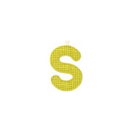 S lettre en tissu