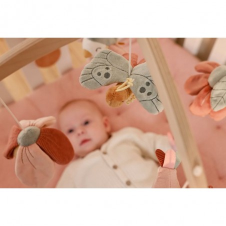 Mobile musical en bois Flowers and Butterflies - Little Dutch