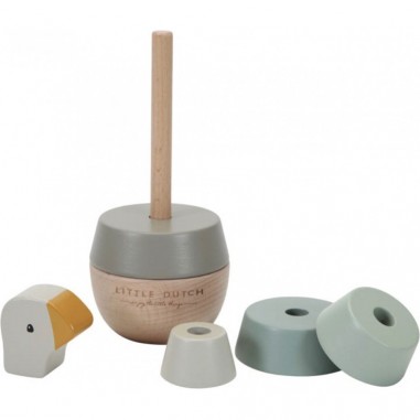 Jouet à empiler en bois Little Goose - Little Dutch