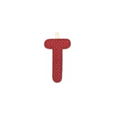 T lettre en tissu