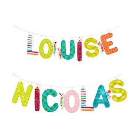 U lettre en tissu