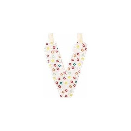 V lettre en tissu