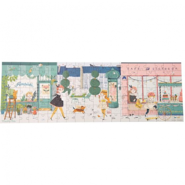 Puzzle 140 pièces dans la rue les parisiennes moulin roty