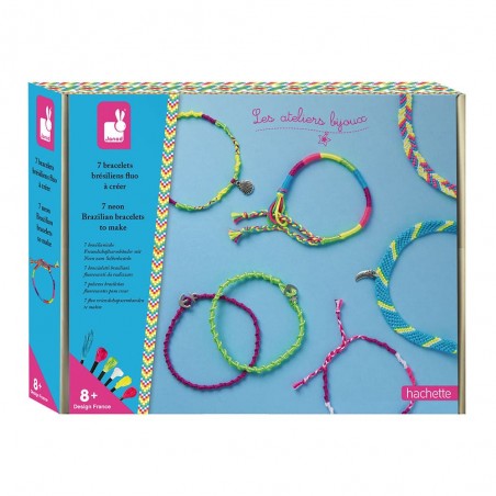 Bracelets brésiliens fluo à créer - Les ateliers bijoux - Janod