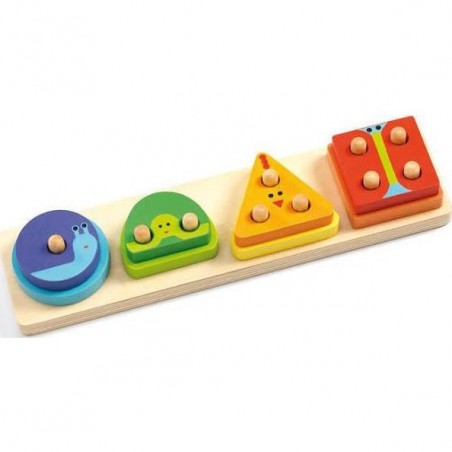 Pièces en bois à encastrer - 1234 Basic