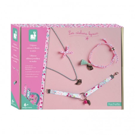 Bijoux rubans à fleurs à créer - Les ateliers bijoux - Janod