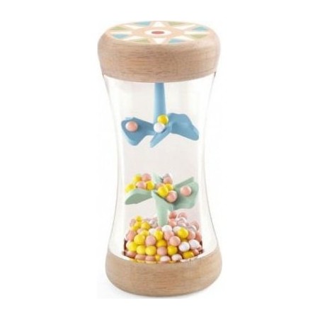 Hochet bâton de pluie - Babyplui Baby Blanc