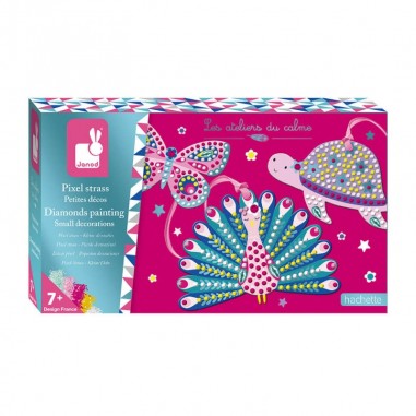 Activités manuelles pour enfant - Kit création déco avec pixel strass - Janod