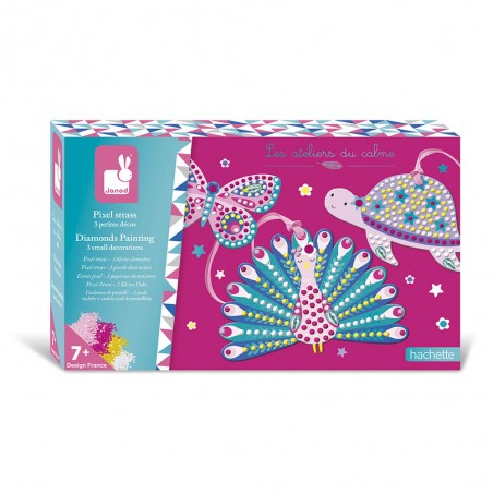 Activités manuelles pour enfant - Kit création déco avec pixel strass - Janod
