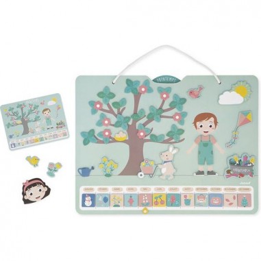 Calendrier des saisons - Jeu éducatif magnétique - Janod