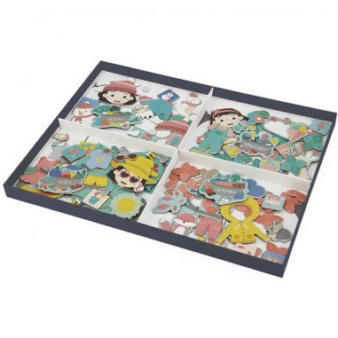 Calendrier des saisons - Jeu éducatif magnétique - Janod