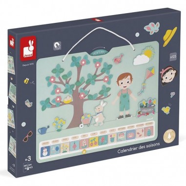 Calendrier des saisons - Jeu éducatif magnétique - Janod