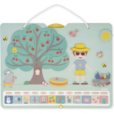 Calendrier des saisons - Jeu éducatif magnétique - Janod