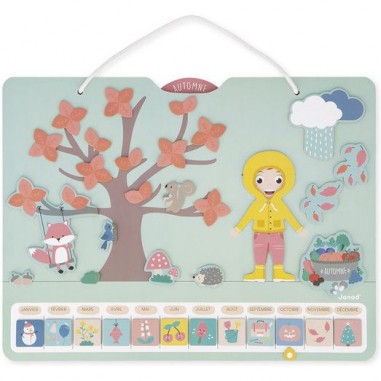 Calendrier des saisons - Jeu éducatif magnétique - Janod