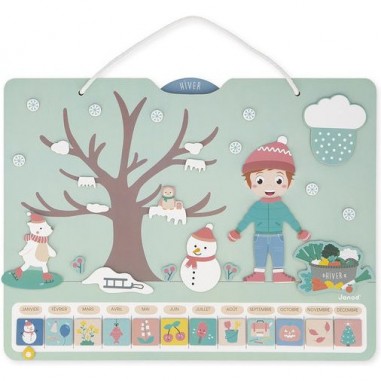 Calendrier des saisons - Jeu éducatif magnétique - Janod