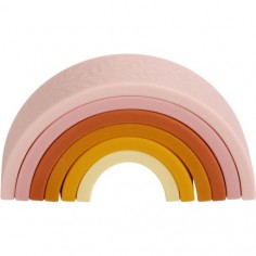 Arc en ciel en silicone - A Little Lovely Company - Jouet à empiler