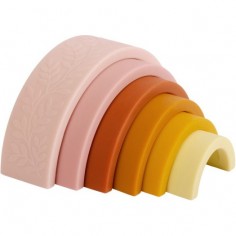 Arc en ciel en silicone - A Little Lovely Company - Jouet à empiler 2