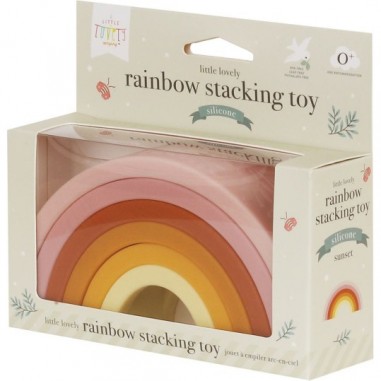 Arc en ciel en silicone - A Little Lovely Company - Jouet à empiler