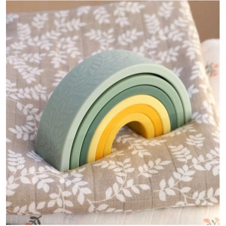 Arc en ciel en silicone Jouet à empiler - Little-lovely-company
