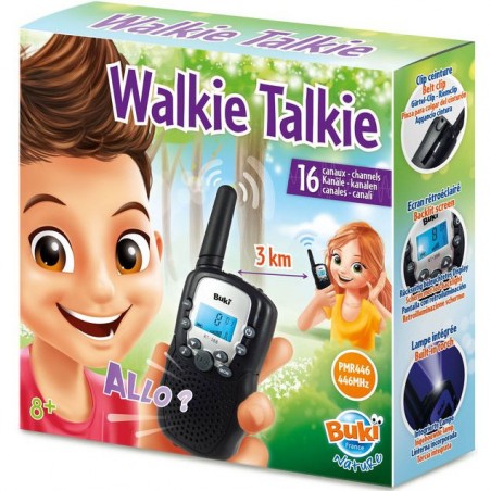 Paire de Talkie-Walkie pour enfant - portée 3km - Buki