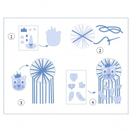 Attrape-rêve à créer Petit lion - Do it Yourself - Djeco