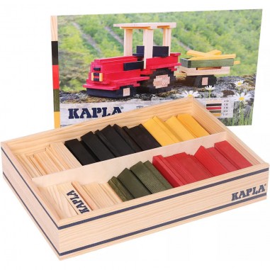 Kapla construction en bois tracteur 155 planchettes