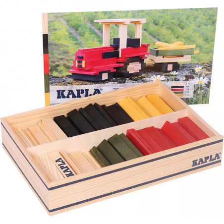 Construction en bois tracteur 155 planchettes - Kapla