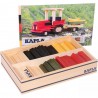 Coffret tracteur 155 planchettes coloris naturel et colores - Kapla