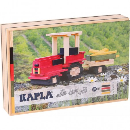 Construction en bois tracteur 155 planchettes - Kapla