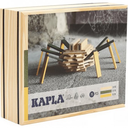 Construction en bois araignée 75 planchettes - Kapla