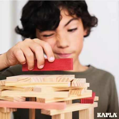 Baril 120 Kaplas - bleu, rose, rouge - Jeu de construction - Kapla