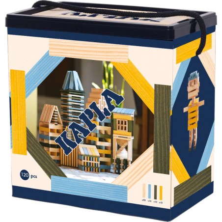 Baril 120 bleu, jaune, vert - Jeu de construction - Kapla