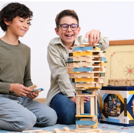 Baril 120 bleu, jaune, vert - Jeu de construction - Kapla
