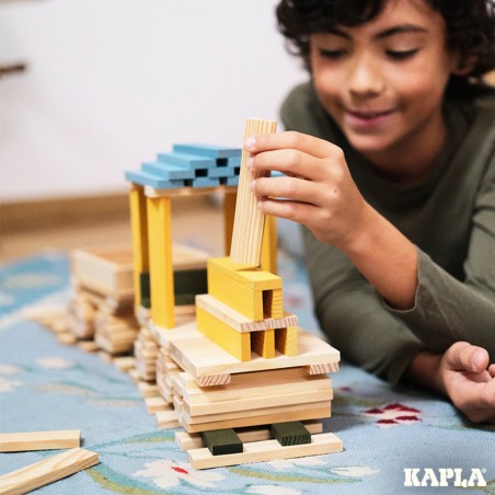 Baril 120 bleu, jaune, vert - Jeu de construction - Kapla