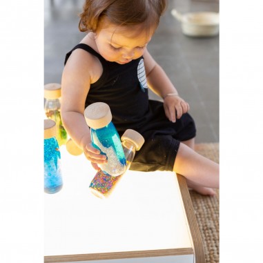 Bouteille sensorielle Float bleue - Petit Boum
