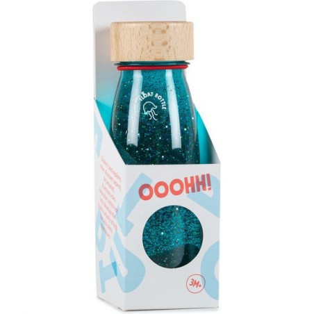 Bouteille sensorielle Float turquoise - Petit Boum