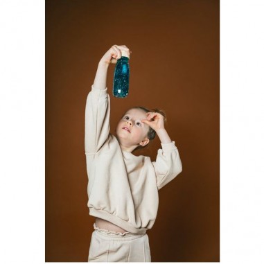 Bouteille sensorielle Float turquoise - Petit Boum